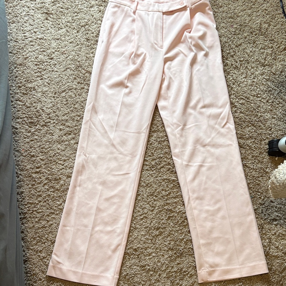 DKNY Women's Soft Pink Trousers